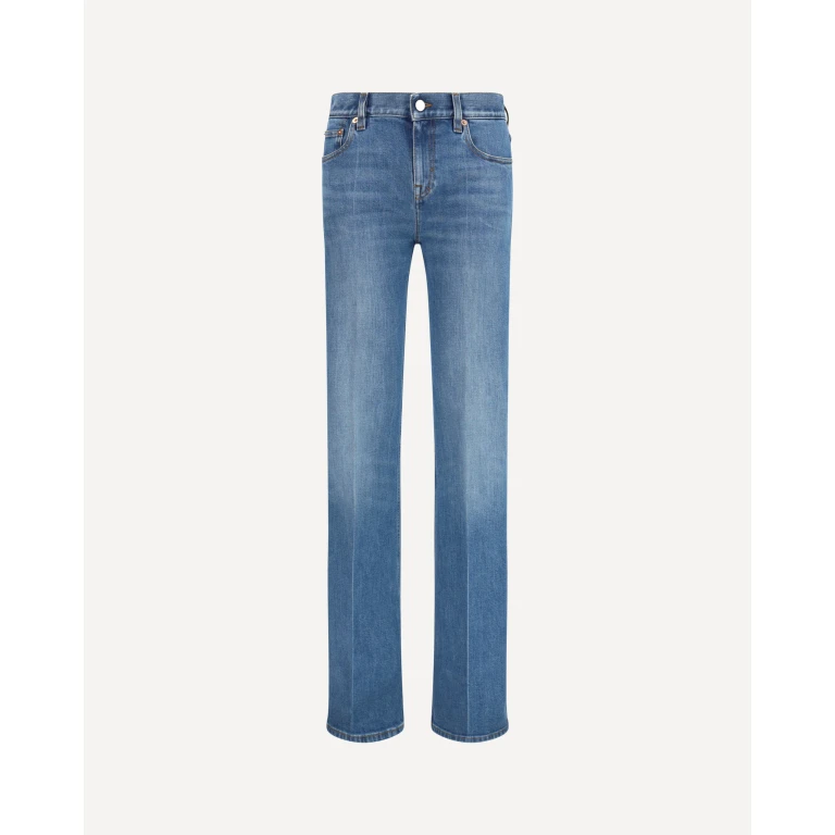 GUCCI Flare stretch cotton Jeans Female 26