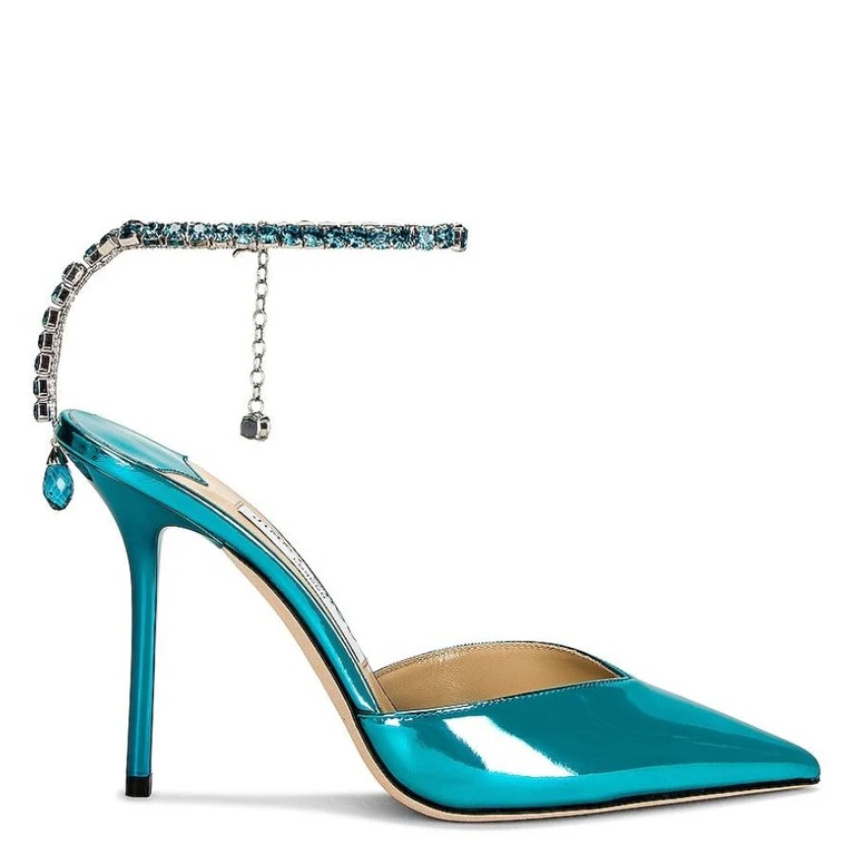 Saeda 100 Metallic Leather Pumps