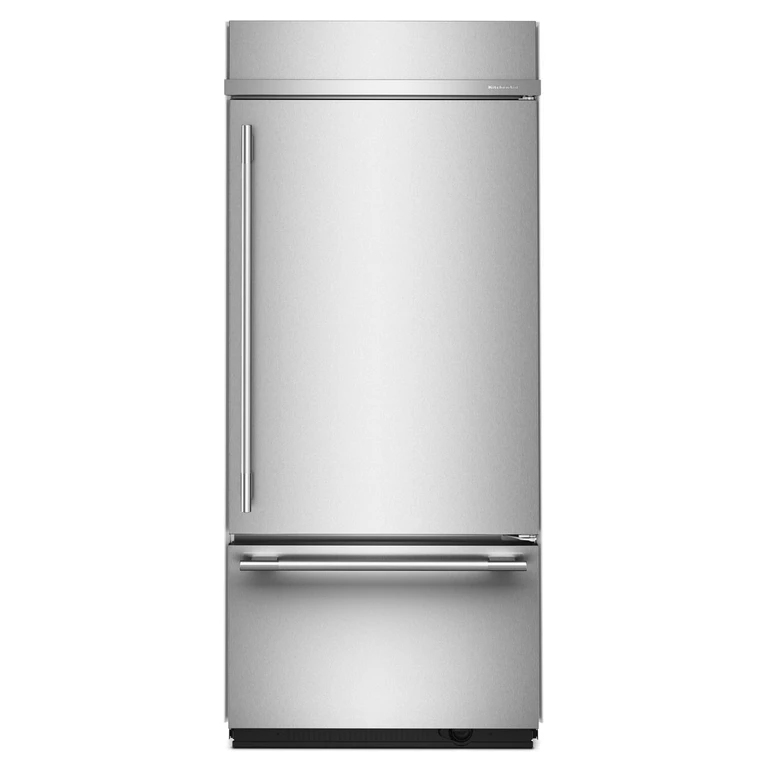 20.8 Cu. Ft. 36 in. Built-In Bottom Mount Refrigerator w/ Right Door Swing & Signature Platinum Interior In Printshield Finish in Stainless Steel
