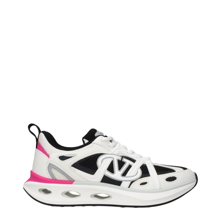 Valentino Garavani White Fabric Athletic Sneakers - Women