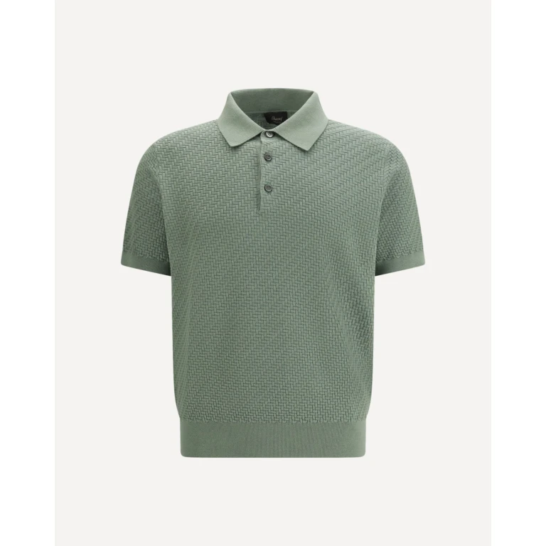 Brioni 男士织纹图案 Polo 衫,54 码