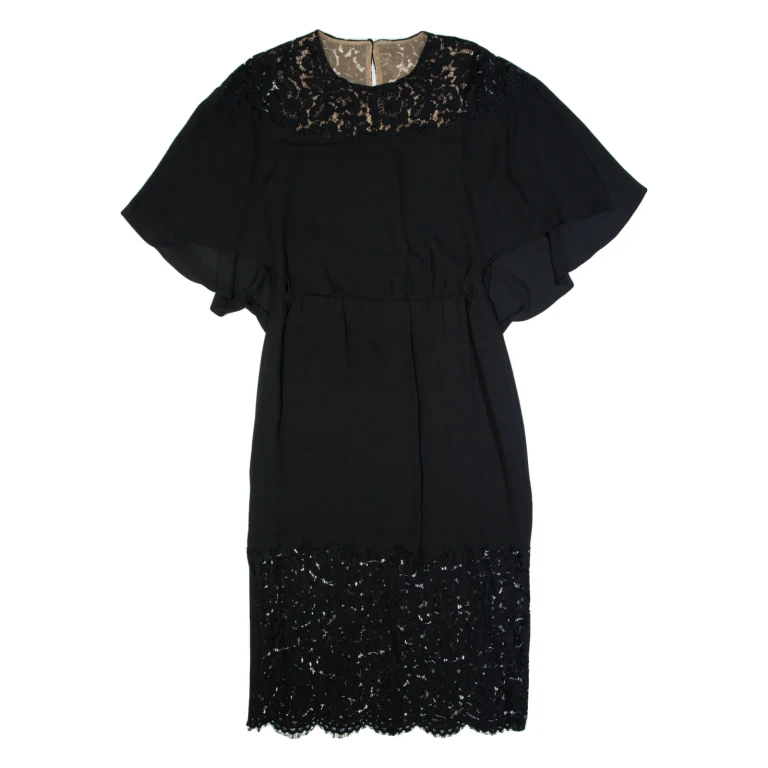 BCBGMAXAZRIA Womens Bodycon Dress Black Short Sleeve Midi XS
