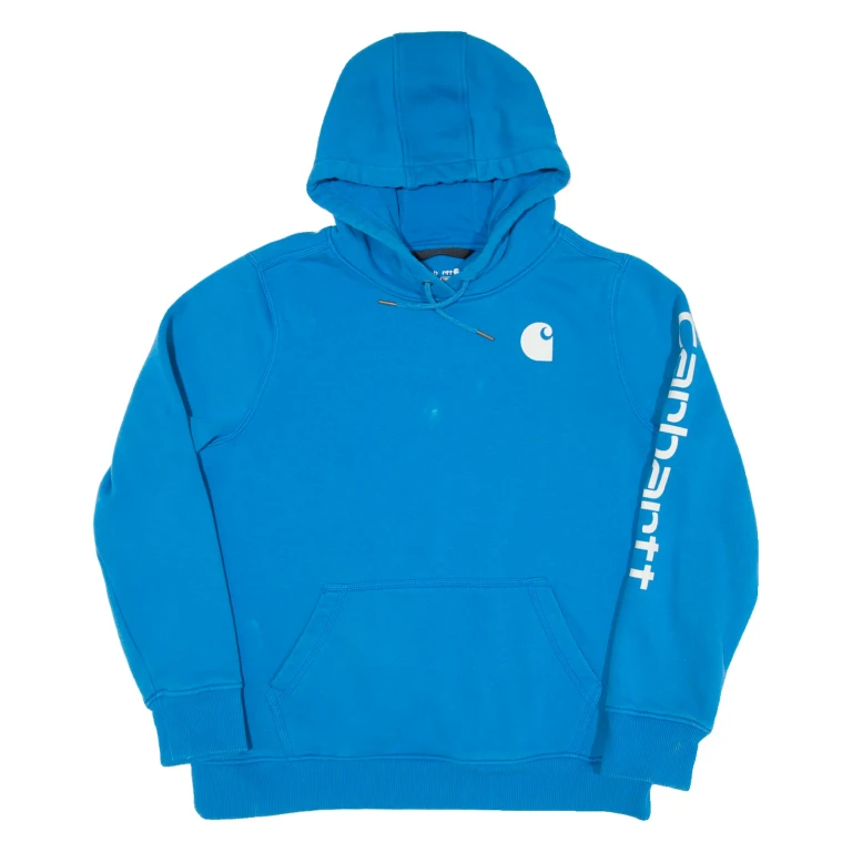 CARHARTT Relaxed Fit Mens Blue Hoodie L
