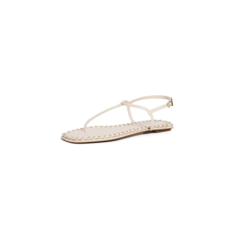 Schutz Elsha Sewing Sandals Chestnut Brown 7.5