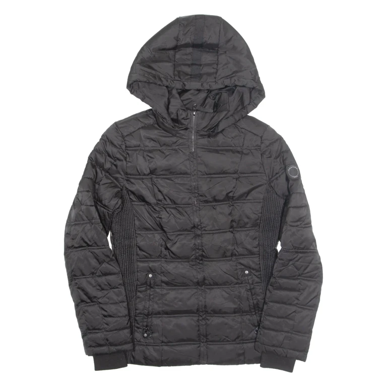 NAUTICA Womens Puffer Jacket Black Hooded L