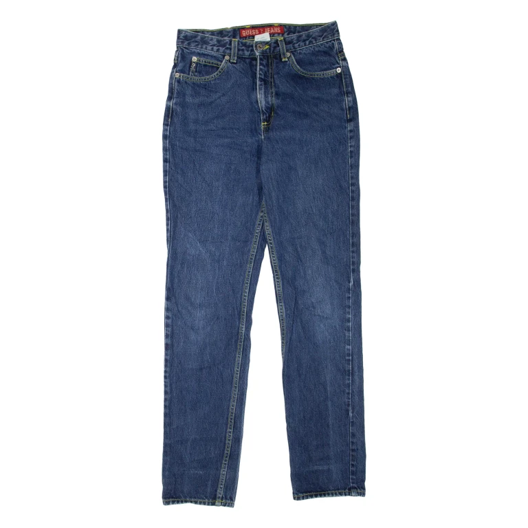 GUESS JEANS Womens Jeans Blue Regular Straight W28 L32