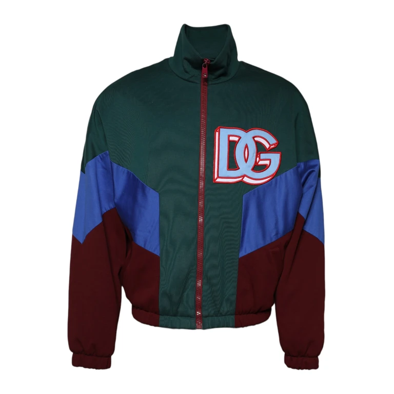 Dolce & Gabbana Multicolor Cotton Logo Full Zip Jacket Polyester Clothing - Men