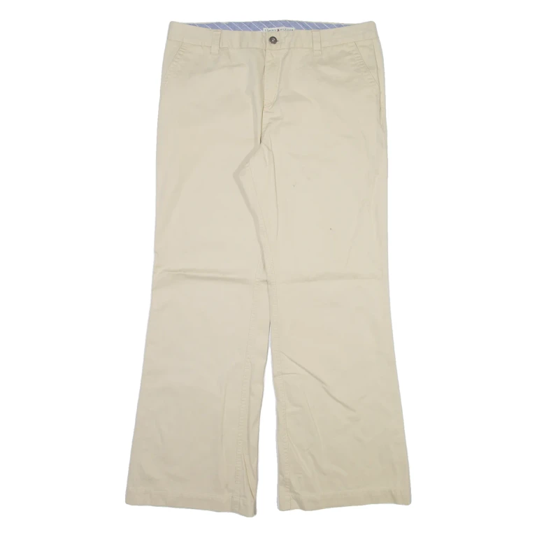 TOMMY HILFIGER Womens Trousers Cream Regular Bootcut W34 L30