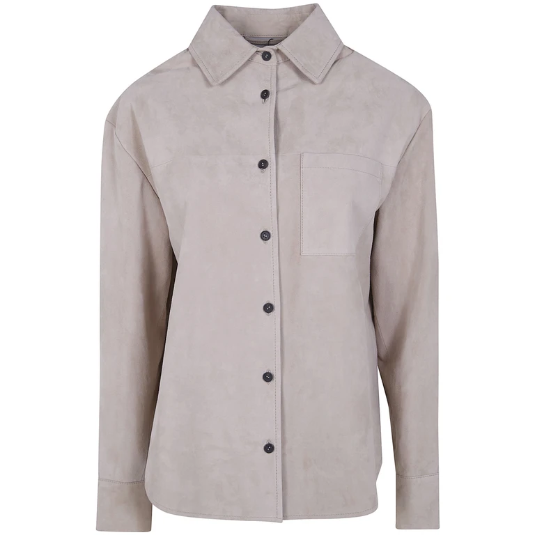 DRHOPE Classic Suede Overshirt