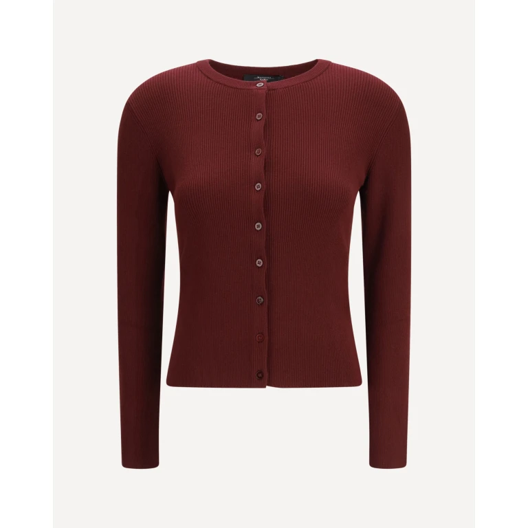Gilet Max Mara Weekend en viscose côtelée pour femme L