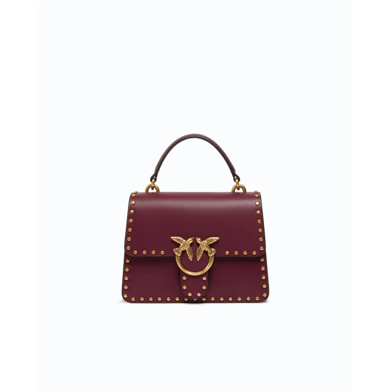 Sac à main Mini Love Bag One Light à anse supérieure en cuir avec mini clous
