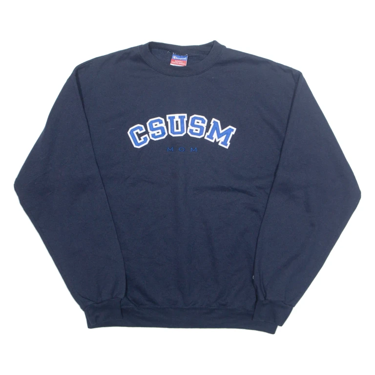 CHAMPION CSUSM MOM Womens Sweatshirt Blue USA L