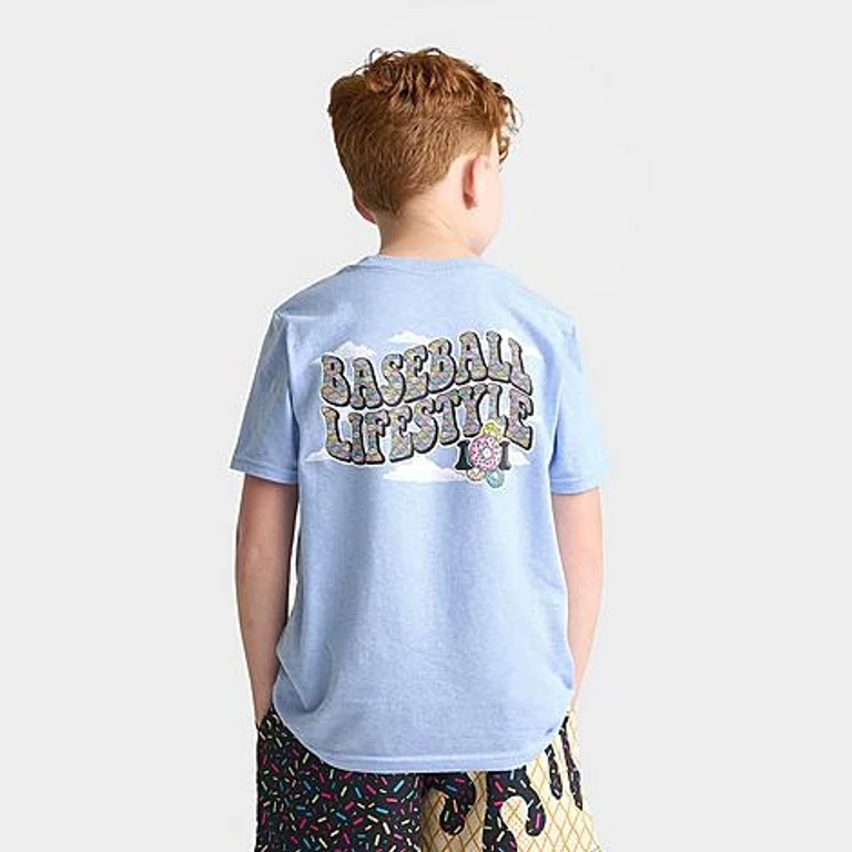 Big Kids Sugar Rush Donut T-Shirt in Light Blue Size: Small