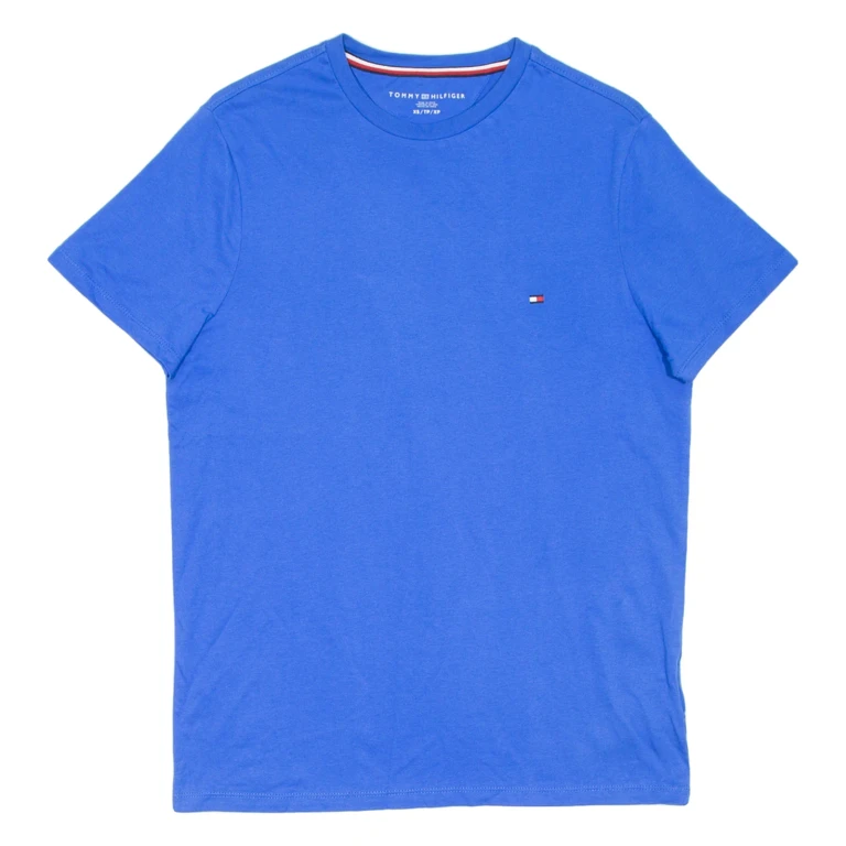 TOMMY HILFIGER Mens T-Shirt Blue XS