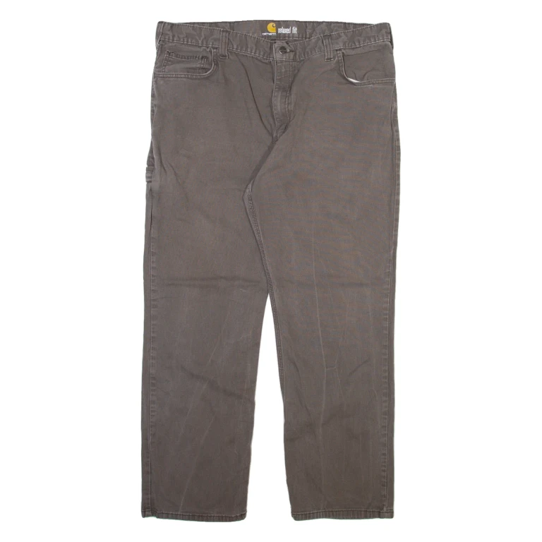 CARHARTT Mens Trousers Grey Relaxed Straight W40 L30