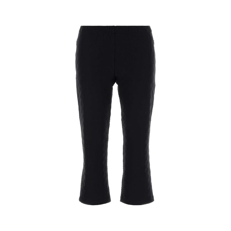 Gucci Black Jersey Capri Pant Mix Polyamide Pantaloni - Women