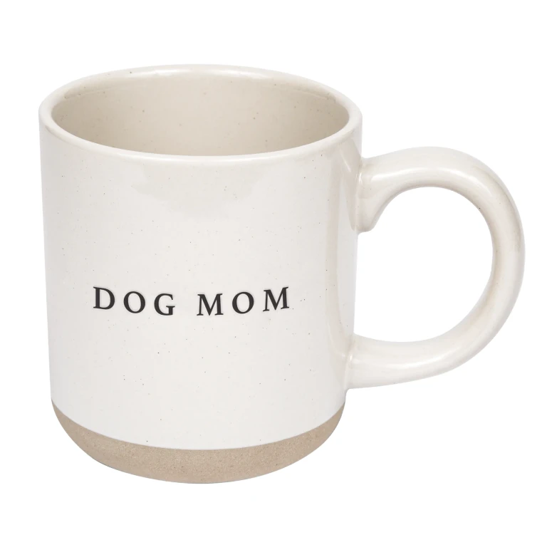 Dog Mom 14 oz Stoneware Coffee Mug