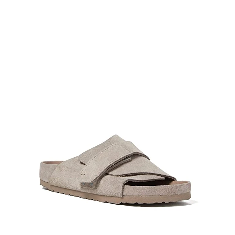 Unisex Kyoto Suede Leather Gray Taupe