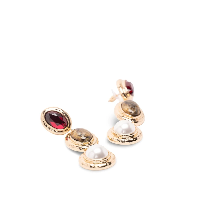 Self-Portrait Multi Three Tiered Earrings