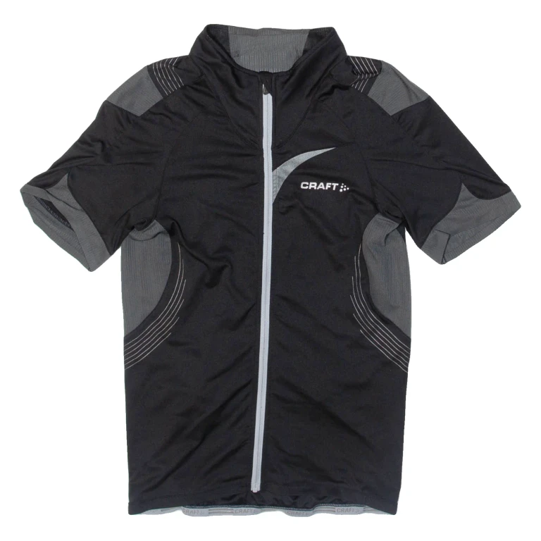 CRAFT Full Zip Cycling Mens Jersey Black S