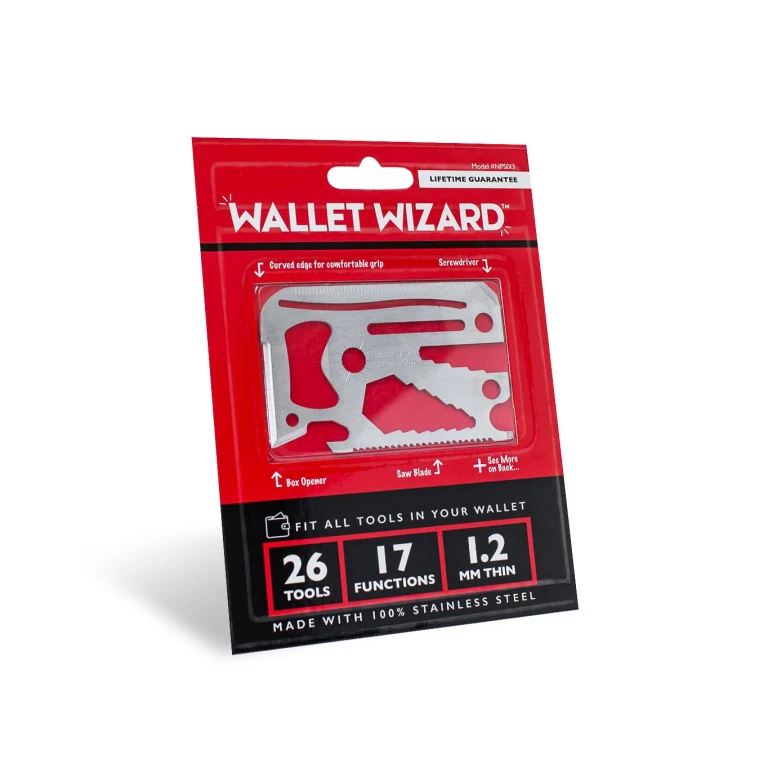 Wallet Wizard 26 Tools With 17 Functions Credit Card Sized Multitool - 5 Pack