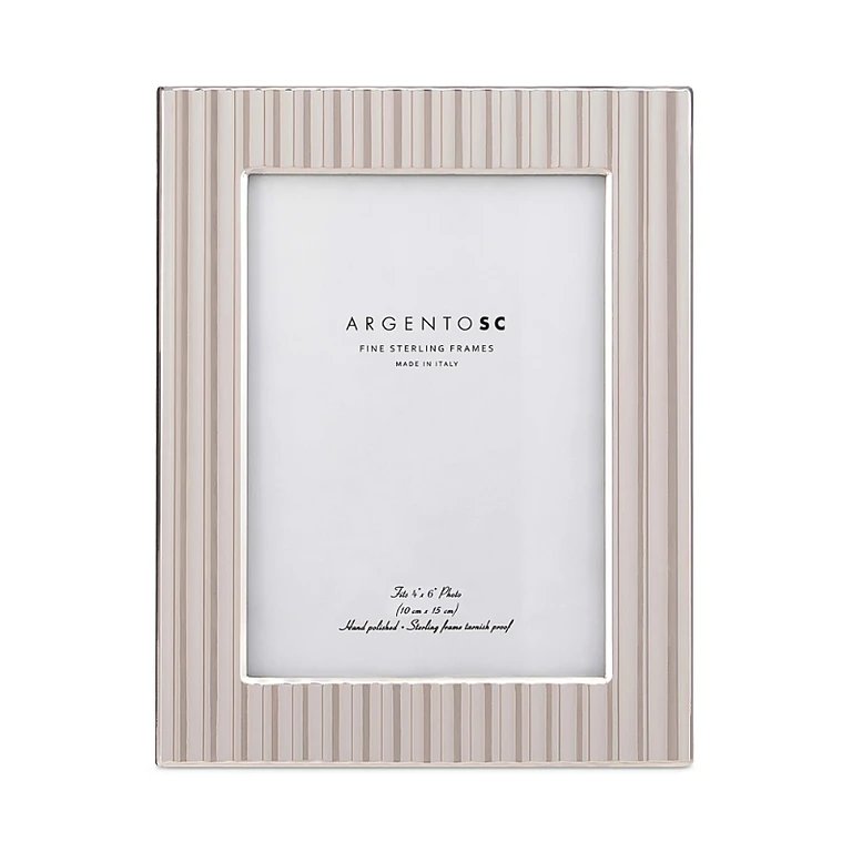 Argento Sc Fluted Sterling Silver Picture Frame, 4 x 6