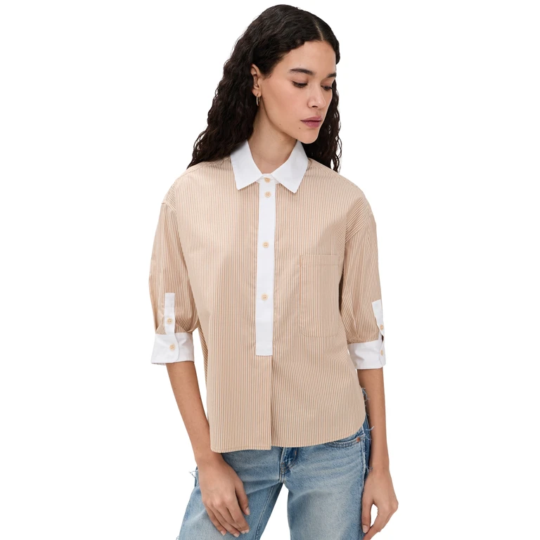 The Honey Stripe Popover Honey Stripe L