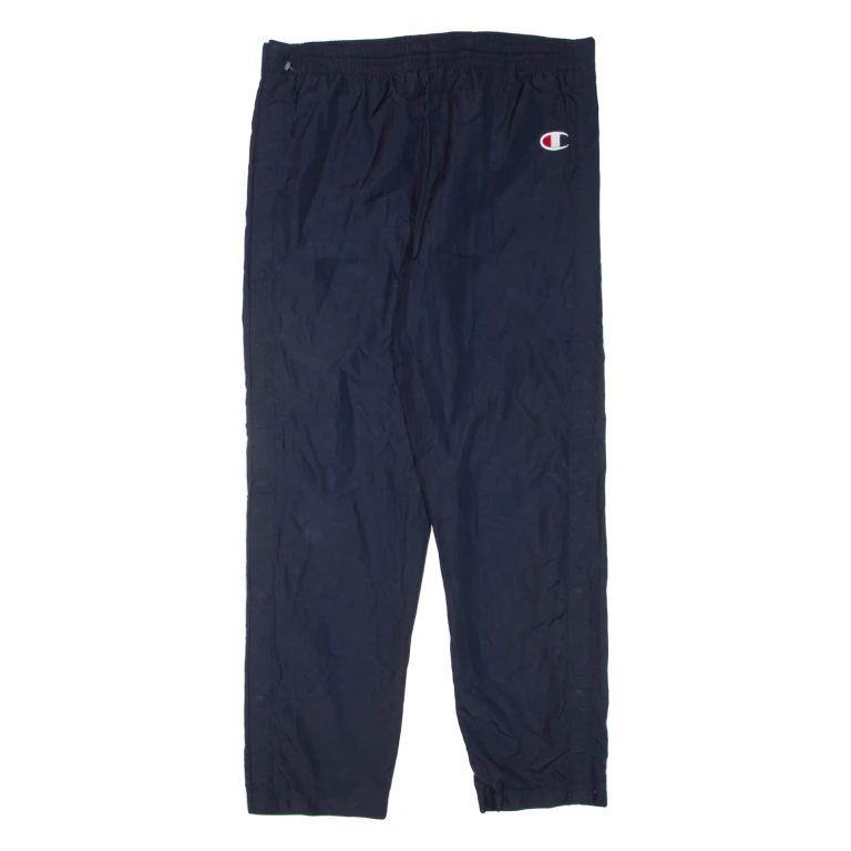CHAMPION Mens Track Pants Blue Straight S W34 L30