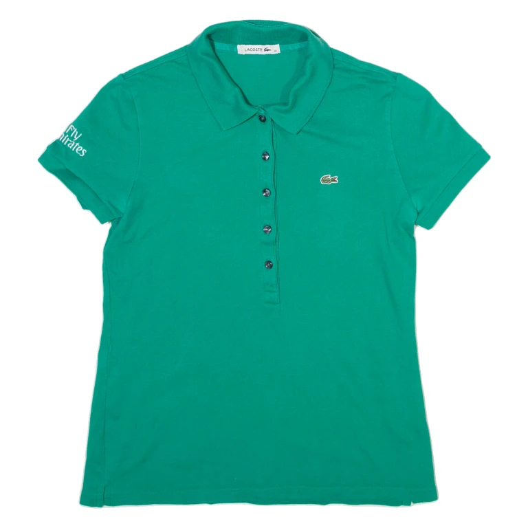 LACOSTE Womens Polo Shirt Green XS
