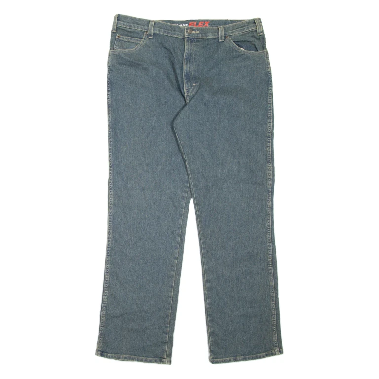 DICKIES Workwear Mens Jeans Blue Regular Straight W36 L34