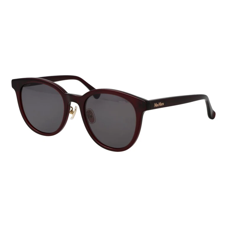 Max Mara Burgundy Acetate Sunglasses - Women
