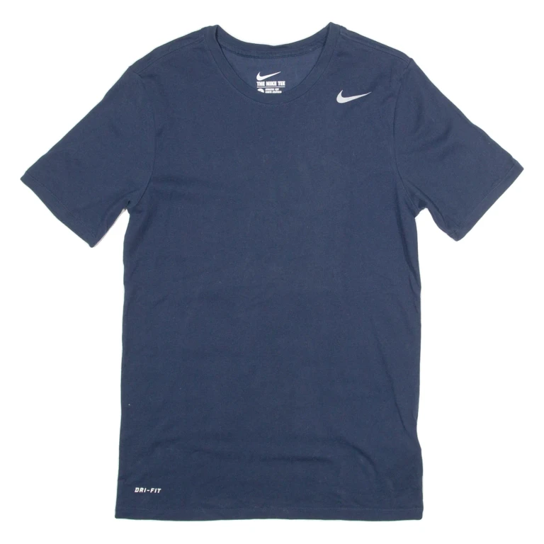 NIKE Athletic Cut Mens T-Shirt Blue S