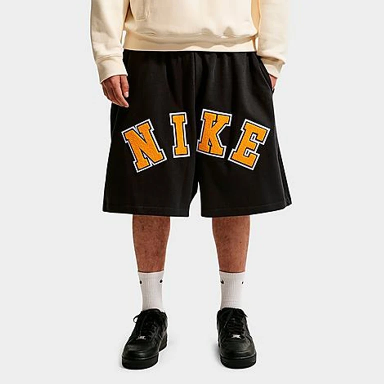 Men's Life Midweight Chenille Knit Shorts in Black/University Gold Size: XS