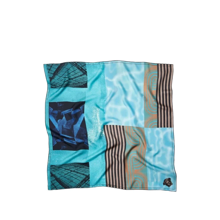 Foulard 90X90 Silk Twill "Floating By"