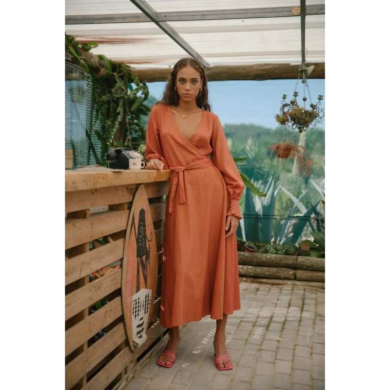 CELSIANA DRESS - ORANGE