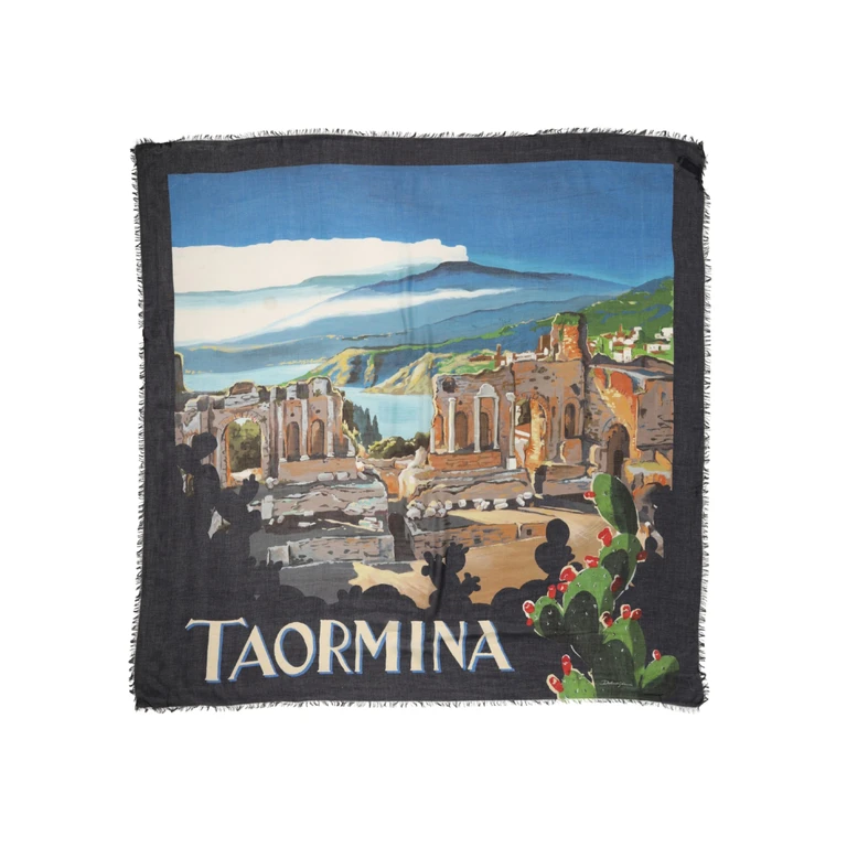 Dolce & Gabbana Multicolor Taormina Modal Shawl 130cm X Men Scarf Cashmere - Men