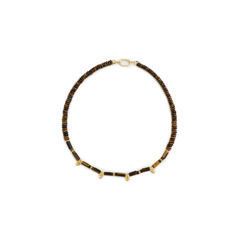 Martha Calvo Sienna Necklace Brown One Size