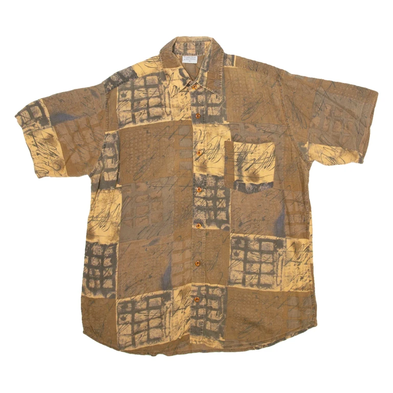 CLASSIC LINE Mens Shirt Brown L