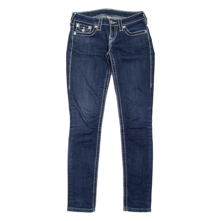TRUE RELIGION Womens Jeans Blue Slim Skinny W26 L31