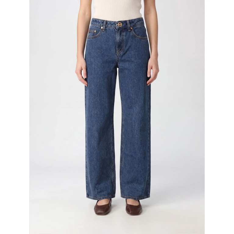 Mid-Rise Straight-Leg Cotton Denim Jeans (DPT34248DN2915STONEWASH)