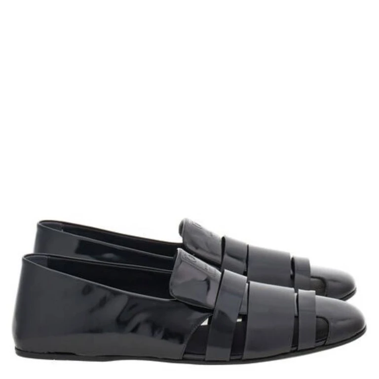 Dion Cutout Leather Loafers (027943 772995)