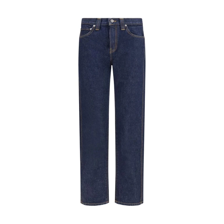 Khaite Blue Cotton Straight-Leg Jeans Clothing - Women