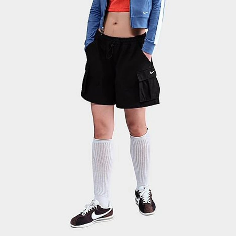 Women's Sportswear Street 5" Cargo Shorts in Black/Sail Size: XS