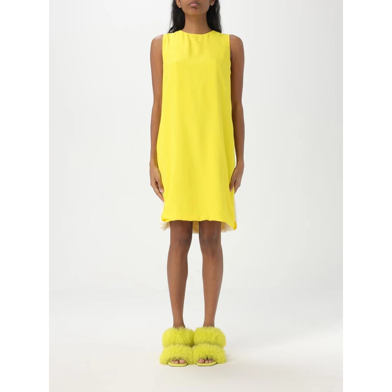 MSGM Dress Woman color Yellow (3842MDA08Y25730006)