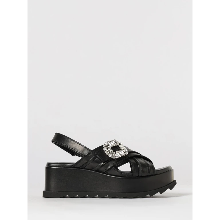 Heeled Sandal Woman color Black (RVW7754472091TB999)