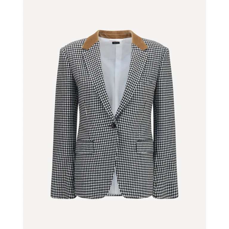Houndstooth cashmere Jacket Female 38