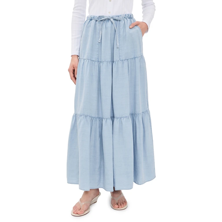 Splendid Melanie Indigo Skirt Bleached Indigo XS