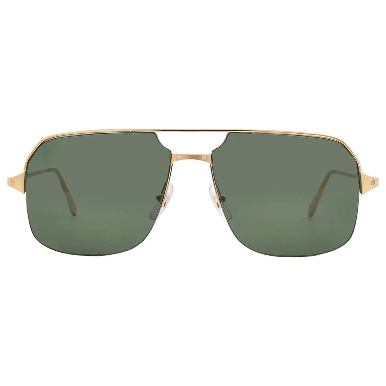 Cartier Santos de Cartier Green Navigator Mens Sunglasses CT0230S 002 59