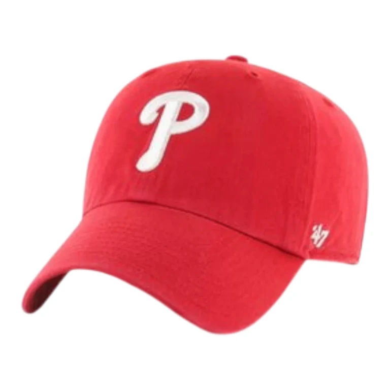 Clean Up Philadelphia Phillies Strapback Hat - Red Adjustable Cap