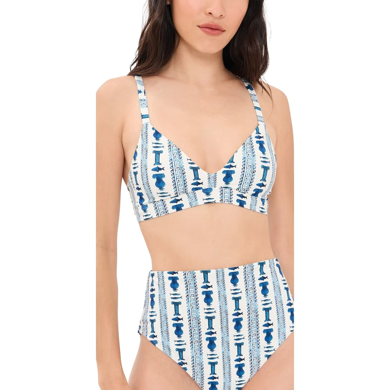 STYLEST STYLEST x Lia Burke Libaire DreamLift Push-Up Grommet Bikini Top Seaside XL